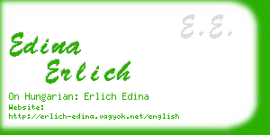 edina erlich business card
